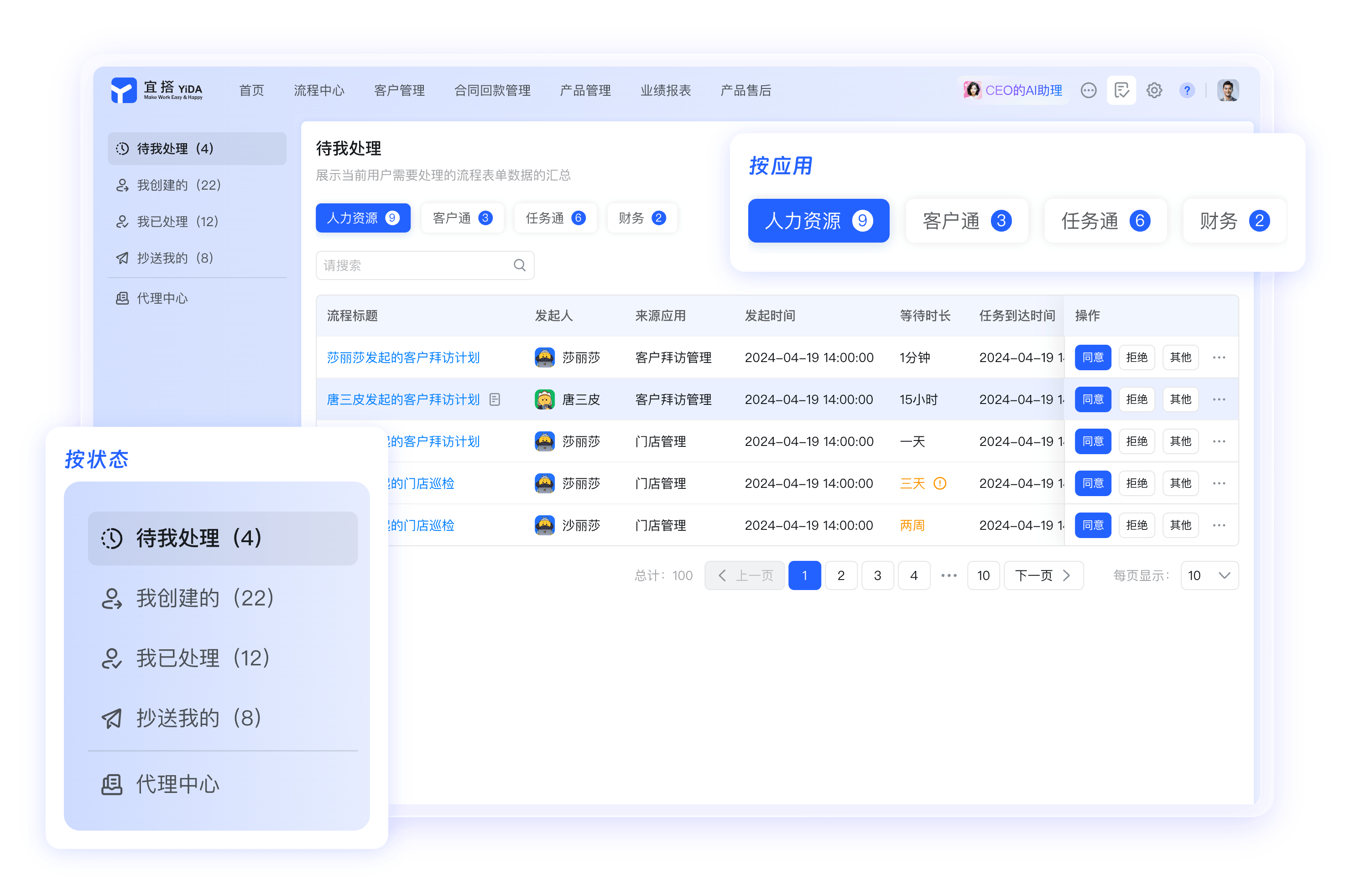 钉钉外勤拜访与会议协作